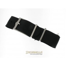 Cinturino in tessuto nero per Tudor 22mm nuovo con fibbia acciaio